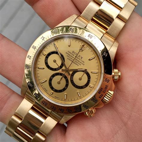 rolex daytona watch gold|rolex daytona 18k yellow gold.